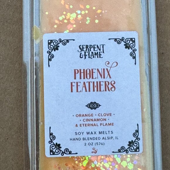 Serpent & Flame Phoenix Feathers Soy Wax Melt - Picture 4 of 4